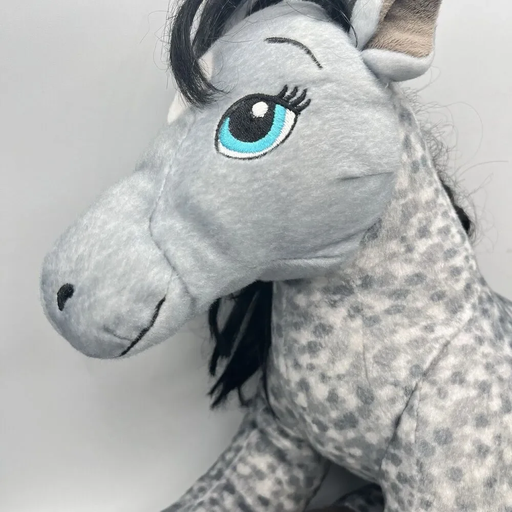 Build A Bear Horses & Hearts Riding Club Appaloosa Gray Horse BAB Plush Stuffed
